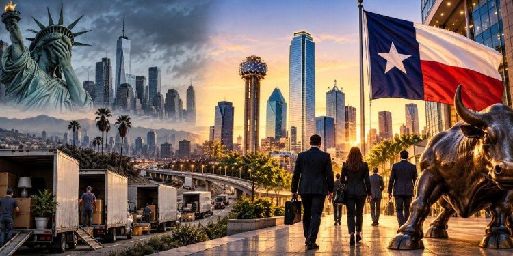 Texas Is America’s New Economic Center of Gravity and New York Helped